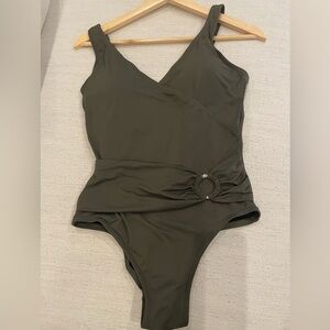 Michael Kors Olive Green Swimsuit